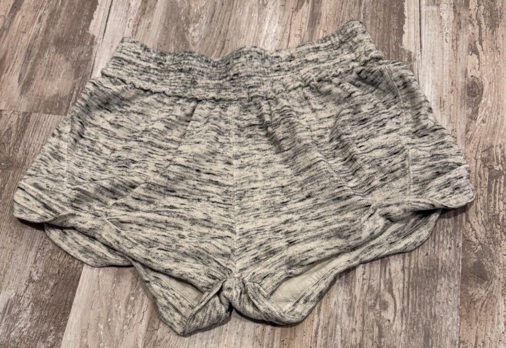 Intimately Free People Lounge Shorts White/Black Marled Size M Women's